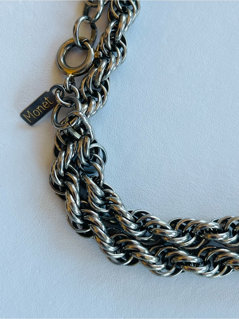 Monet Silver Rope Chain Necklace - Women Jewelry